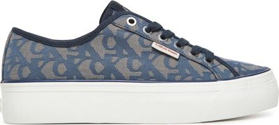 Buty sportowe damskie wiosenne Calvin Klein Jeans ze sklepu: eobuwie.pl w kategorii: Buty sportowe damskie - zdjęcie WP-EBWP-9KUZS-09B_0000305197832