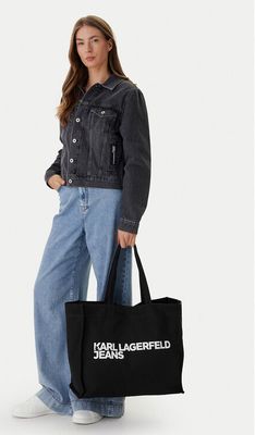 Karl Lagerfeld - Shopper bag na zimę ze sklepu: eobuwie.pl w kategorii: Torby Shopper bag - zdjęcie WP-EBWP-9KUZS-09B_0000305267207