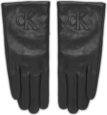 Rękawiczki jesienny Calvin Klein ze sklepu: eobuwie.pl w kategorii: Rękawiczki damskie - zdjęcie WP-EBWP-9KUZS-09B_0000305359070