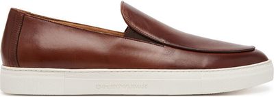 Mokasyny męskie jesienne Emporio Armani ze sklepu: eobuwie.pl w kategorii: Mokasyny męskie - zdjęcie WP-EBWP-9KUZS-09B_0000305416865