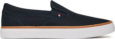 Trampki męskie na wiosnę jesienne Tommy Hilfiger ze sklepu: eobuwie.pl w kategorii: Trampki męskie - zdjęcie WP-EBWP-9KUZS-09B_0000305436696