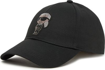 Karl Lagerfeld - Czapka z daszkiem damska elegancki ze sklepu: eobuwie.pl w kategorii: Czapki z daszkiem damskie - zdjęcie WP-EBWP-9KUZS-09B_0000305477033