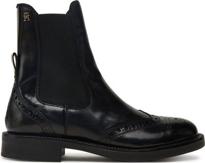 Botki na jesień Tommy Hilfiger ze sklepu: eobuwie.pl w kategorii: Botki - zdjęcie WP-EBWP-9KUZS-09B_0000305551108