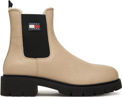 Botki jesienne Tommy Jeans ze sklepu: eobuwie.pl w kategorii: Botki - zdjęcie WP-EBWP-9KUZS-09B_0000305553492