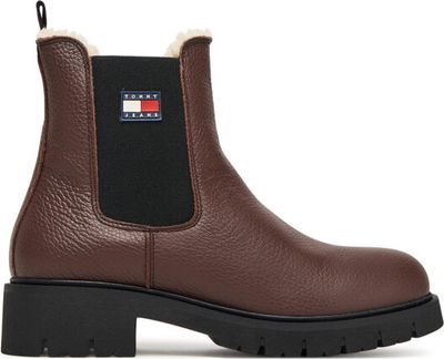 Botki na jesień Tommy Jeans ze sklepu: eobuwie.pl w kategorii: Botki - zdjęcie WP-EBWP-9KUZS-09B_0000305553522