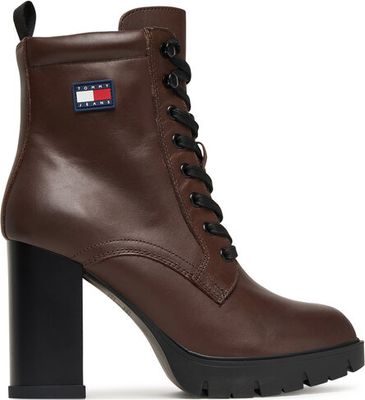 Botki jesienne Tommy Jeans ze sklepu: eobuwie.pl w kategorii: Botki - zdjęcie WP-EBWP-9KUZS-09B_0000305553577