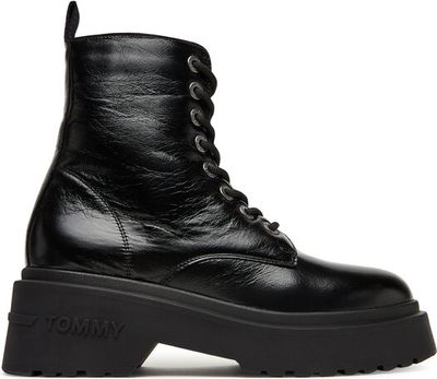 Botki jesienne Tommy Jeans ze sklepu: eobuwie.pl w kategorii: Botki - zdjęcie WP-EBWP-9KUZS-09B_0000305553638
