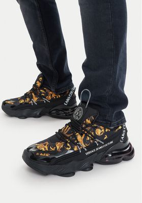 Buty sportowe męskie na jesień Versace Jeans Couture ze sklepu: eobuwie.pl w kategorii: Buty sportowe męskie - zdjęcie WP-EBWP-9KUZS-09B_0000305601025