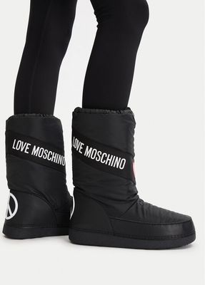 Śniegowce damskie na zimę Love Moschino ze sklepu: eobuwie.pl w kategorii: Śniegowce damskie - zdjęcie WP-EBWP-9KUZS-09B_0000305645357