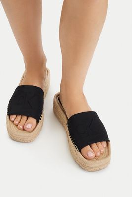 Espadryle damskie letnie Calvin Klein ze sklepu: eobuwie.pl w kategorii: Espadryle damskie - zdjęcie WP-EBWP-9KUZS-09B_0000305848666