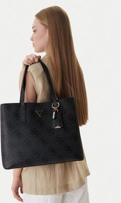 Shopper bag elegancka Guess ze sklepu: eobuwie.pl w kategorii: Torby Shopper bag - zdjęcie WP-EBWP-9KUZS-09B_0000305927026