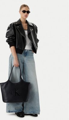 Shopper bag Calvin Klein ze sklepu: eobuwie.pl w kategorii: Torby Shopper bag - zdjęcie WP-EBWP-9KUZS-09B_0000305949745