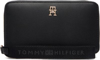 Portfel damski elegancki Tommy Hilfiger ze sklepu: eobuwie.pl w kategorii: Portfele damskie - zdjęcie WP-EBWP-9KUZS-09B_0000305950659