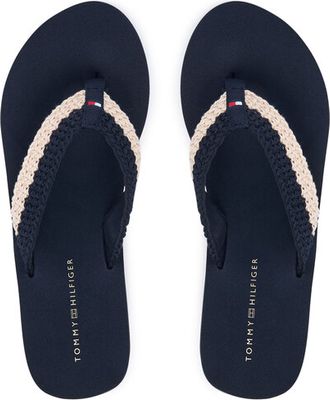 Klapki damskie eleganckie Tommy Hilfiger ze sklepu: eobuwie.pl w kategorii: Klapki damskie - zdjęcie WP-EBWP-9KUZS-09B_0000305961235