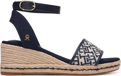 Espadryle damskie na lato Tommy Hilfiger ze sklepu: eobuwie.pl w kategorii: Espadryle damskie - zdjęcie WP-EBWP-9KUZS-09B_0000305961570