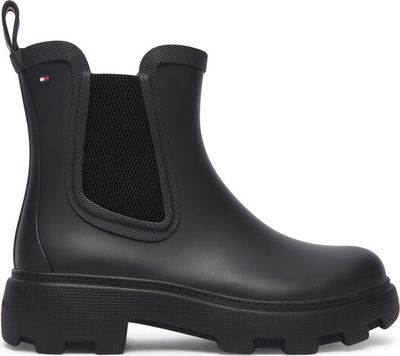 Kalosze damskie jesienne Tommy Hilfiger ze sklepu: eobuwie.pl w kategorii: Kalosze damskie - zdjęcie WP-EBWP-9KUZS-09B_0000305961884