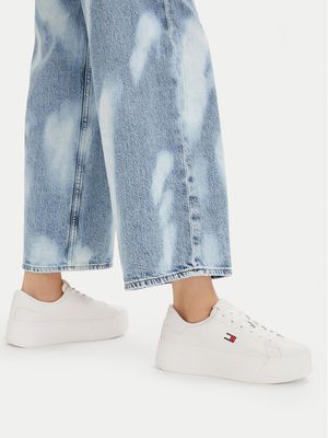 Tommy Jeans - Buty sportowe damskie wiosenne ze sklepu: eobuwie.pl w kategorii: Buty sportowe damskie - zdjęcie WP-EBWP-9KUZS-09B_0000305963352