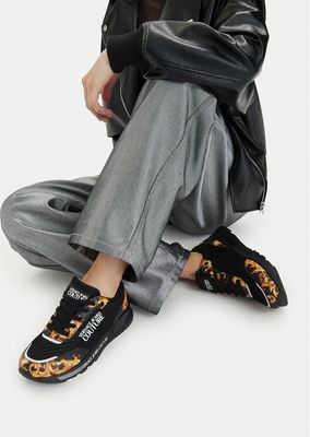 Buty sportowe damskie wiosenne Versace Jeans Couture ze sklepu: eobuwie.pl w kategorii: Buty sportowe damskie - zdjęcie WP-EBWP-9KUZS-09B_0000306046832