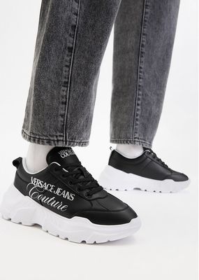 Buty sportowe damskie wiosenne Versace Jeans Couture ze sklepu: eobuwie.pl w kategorii: Buty sportowe damskie - zdjęcie WP-EBWP-9KUZS-09B_0000306046955
