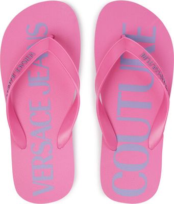 Klapki damskie na lato Versace Jeans Couture ze sklepu: eobuwie.pl w kategorii: Klapki damskie - zdjęcie WP-EBWP-9KUZS-09B_0000306047365