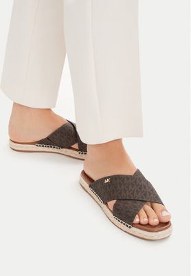Klapki damskie na lato Michael Michael Kors ze sklepu: eobuwie.pl w kategorii: Klapki damskie - zdjęcie WP-EBWP-9KUZS-09B_0000306058439