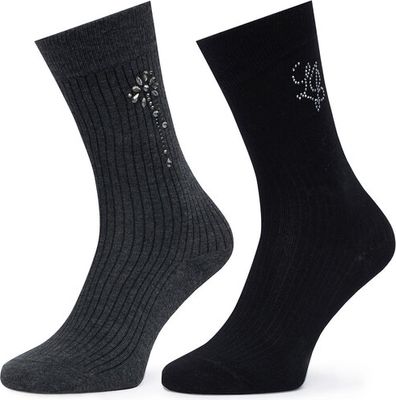 Skarpetki damskie elegancki Liu Jo ze sklepu: eobuwie.pl w kategorii: Skarpetki damskie - zdjęcie WP-EBWP-9KUZS-09B_0000306101586