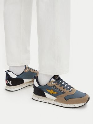 Buty sportowe męskie na wiosnę Aeronautica Militare ze sklepu: eobuwie.pl w kategorii: Buty sportowe męskie - zdjęcie WP-EBWP-9KUZS-09B_0000306129542