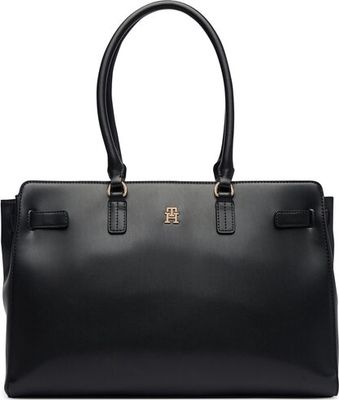 Shopper bag elegancka Tommy Hilfiger ze sklepu: eobuwie.pl w kategorii: Torby Shopper bag - zdjęcie WP-EBWP-9KUZS-09B_0000306163645
