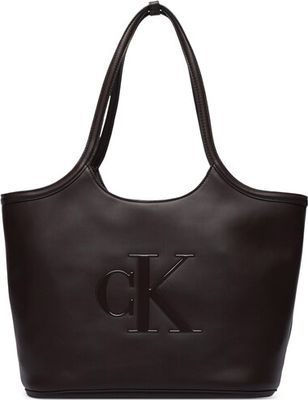 Shopper bag elegancka wakacyjna Calvin Klein ze sklepu: eobuwie.pl w kategorii: Torby Shopper bag - zdjęcie WP-EBWP-9KUZS-09B_0000306185098
