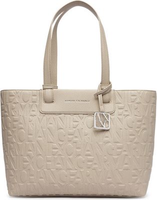 Shopper bag elegancka Armani Exchange ze sklepu: eobuwie.pl w kategorii: Torby Shopper bag - zdjęcie WP-EBWP-9KUZS-09B_0000306260030
