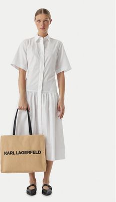 Shopper bag wakacyjna Karl Lagerfeld ze sklepu: eobuwie.pl w kategorii: Torby Shopper bag - zdjęcie WP-EBWP-9KUZS-09B_0000306283404