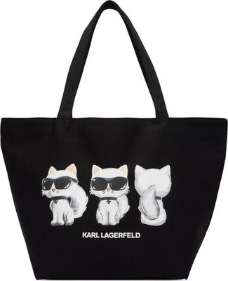 Shopper bag młodzieżowa Karl Lagerfeld ze sklepu: eobuwie.pl w kategorii: Torby Shopper bag - zdjęcie WP-EBWP-9KUZS-09B_0000306283428