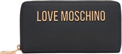 Portfel damski elegancki Love Moschino ze sklepu: eobuwie.pl w kategorii: Portfele damskie - zdjęcie WP-EBWP-9KUZS-09B_0000306356627