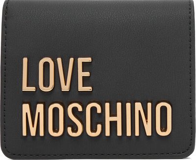 Portfel damski elegancki Love Moschino ze sklepu: eobuwie.pl w kategorii: Portfele damskie - zdjęcie WP-EBWP-9KUZS-09B_0000306356658