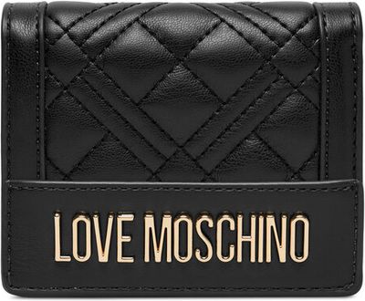 Portfel damski elegancki Love Moschino ze sklepu: eobuwie.pl w kategorii: Portfele damskie - zdjęcie WP-EBWP-9KUZS-09B_0000306356702