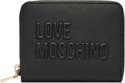 Portfel damski elegancki Love Moschino ze sklepu: eobuwie.pl w kategorii: Portfele damskie - zdjęcie WP-EBWP-9KUZS-09B_0000306356719