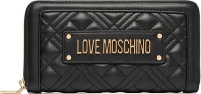 Portfel damski elegancki Love Moschino ze sklepu: eobuwie.pl w kategorii: Portfele damskie - zdjęcie WP-EBWP-9KUZS-09B_0000306356726