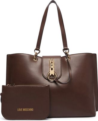 Shopper bag elegancka Love Moschino ze sklepu: eobuwie.pl w kategorii: Torby Shopper bag - zdjęcie WP-EBWP-9KUZS-09B_0000306356832