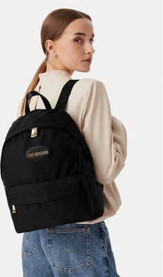 Love Moschino - Plecak elegancki ze sklepu: eobuwie.pl w kategorii: Plecaki - zdjęcie WP-EBWP-9KUZS-09B_0000306357723
