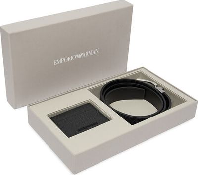 Pasek elegancki Emporio Armani ze sklepu: eobuwie.pl w kategorii: Paski męskie - zdjęcie WP-EBWP-9KUZS-09B_0000306429550