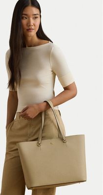 Shopper bag na wakacje LAUREN RALPH LAUREN ze sklepu: eobuwie.pl w kategorii: Torby Shopper bag - zdjęcie WP-EBWP-9KUZS-09B_3616535808799