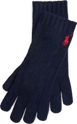 Rękawiczki Polo Ralph Lauren ze sklepu: eobuwie.pl w kategorii: Rękawiczki damskie - zdjęcie WP-EBWP-9KUZS-09B_3616853463205