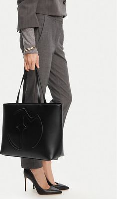 Shopper bag elegancka EVA MINGE ze sklepu: eobuwie.pl w kategorii: Torby Shopper bag - zdjęcie WP-EBWP-9KUZS-09B_5906751330111