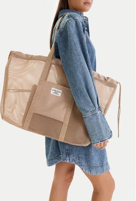 Shopper bag zimowy Guess Jeans ze sklepu: eobuwie.pl w kategorii: Torby Shopper bag - zdjęcie WP-EBWP-9KUZS-09B_5906751751695