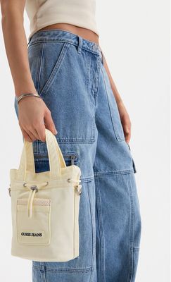 Torebka wakacyjna Guess Jeans ze sklepu: eobuwie.pl w kategorii: Torebki worki - zdjęcie WP-EBWP-9KUZS-09B_5906751861981