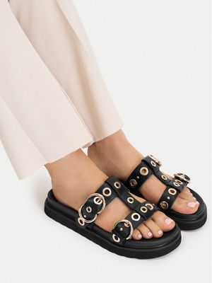 Klapki damskie koronkowe casual Mexx ze sklepu: eobuwie.pl w kategorii: Klapki damskie - zdjęcie WP-EBWP-9KUZS-09B_5907964030454