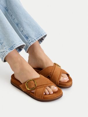 Klapki damskie na lato Guess Jeans ze sklepu: eobuwie.pl w kategorii: Klapki damskie - zdjęcie WP-EBWP-9KUZS-09B_5907964034988