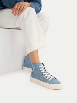 Trampki damskie na wiosnę Guess Jeans ze sklepu: eobuwie.pl w kategorii: Trampki damskie - zdjęcie WP-EBWP-9KUZS-09B_5907964077756