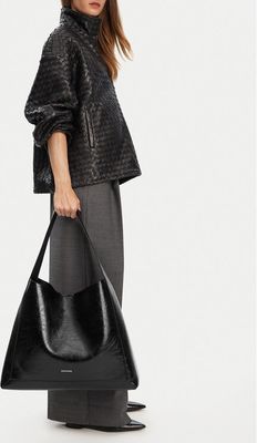 Shopper bag na zimę Gino Rossi ze sklepu: eobuwie.pl w kategorii: Torby Shopper bag - zdjęcie WP-EBWP-9KUZS-09B_5907964410041
