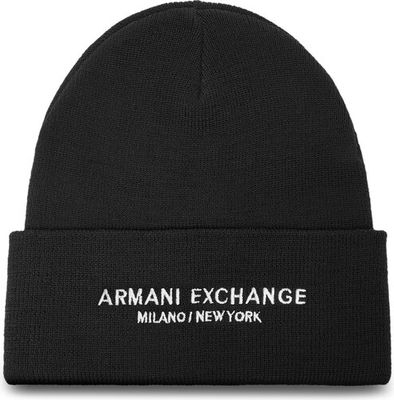 Armani Exchange - Czapka zimowa męska elegancki ze sklepu: eobuwie.pl w kategorii: Czapki zimowe męskie - zdjęcie WP-EBWP-9KUZS-09B_8034151495899